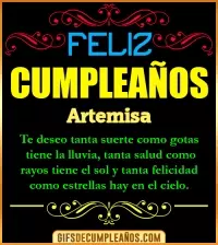GIF Frases de Cumpleaños Artemisa